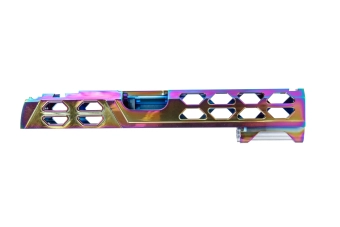 Hliníkový zámek LA Capa Customs VOID pro airsoftové zbraně TM Hi-Capa 5.1 Rainbow