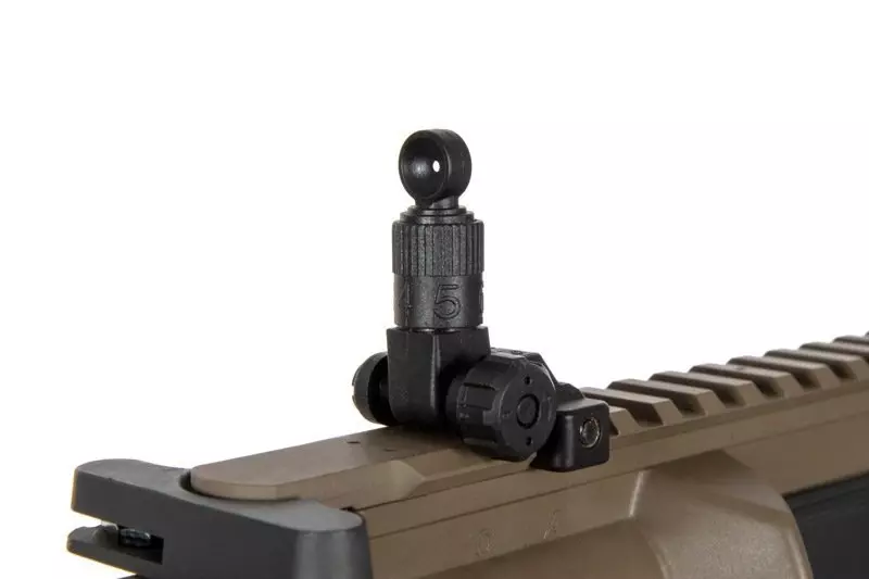 Replika karabinka Helios KAC SR-16E Mod2 CQB M-LOK - Dark Earth