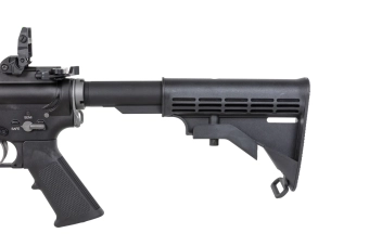 airsoft SRC DUAL POWER SR4 ZAROS GBB carbine with green gas magazine