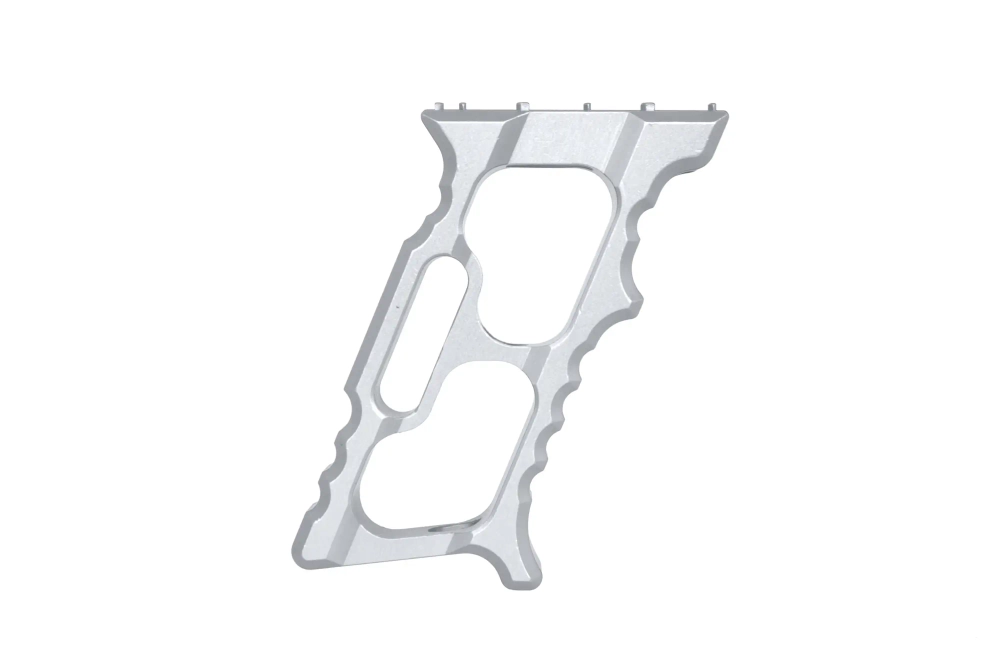 Aluminiowy chwyt kątowy TD Minivert na KeyMod/M-LOK Srebrny