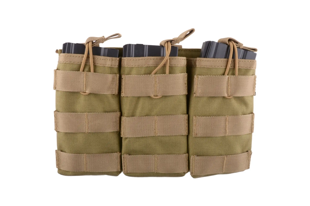 Pouch doble Open I para cargadores de munición AK/M4/G36 – tan
