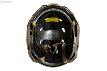 X-Shield PJ Helmet Replica With Goggles - Tan