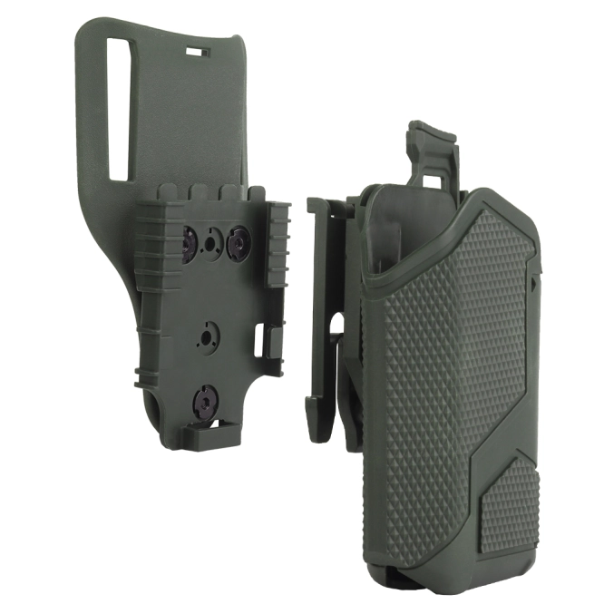 Funda universal Wosport para pistolas con linterna X300A GB-81 en color oliva