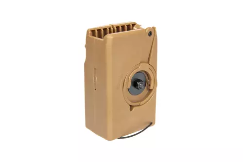 Quickspeedloader avec manivelle et conteneur pour M4/M16 magazynks - tan