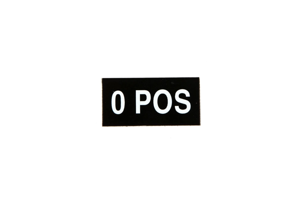 Parche - Tipo de sangre - 0 POS