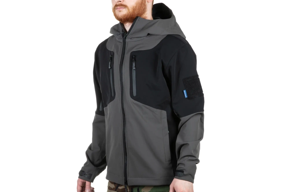 Kurtka Softshell Emerson Gear Blue Label "Spinosaurus" Szara