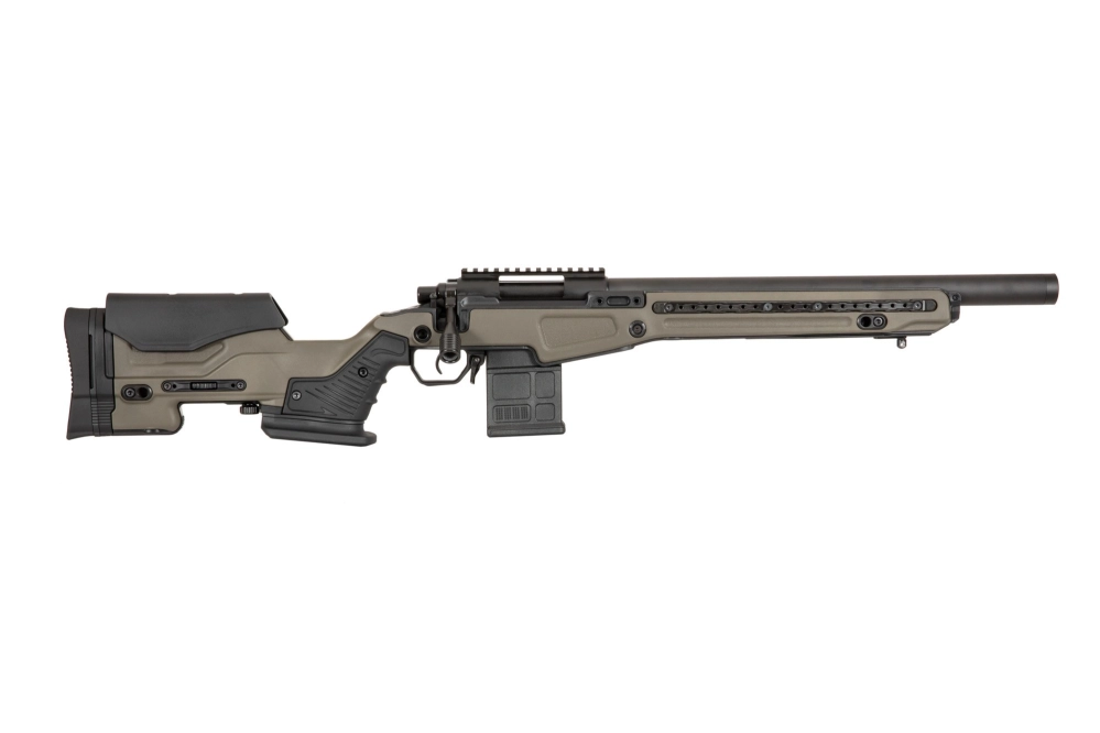 Airsoft pušky odstřelovací puška AAC T10-S - olivově šedá
