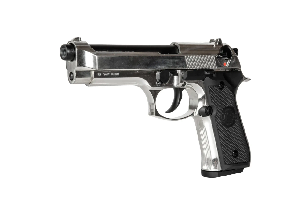 Replika de pistola Double Bell M92 Plateada