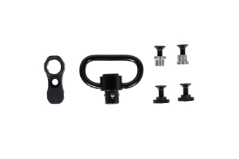 Conjunto de correa QD con ranura para cable KeyMod/M-LOK Negro