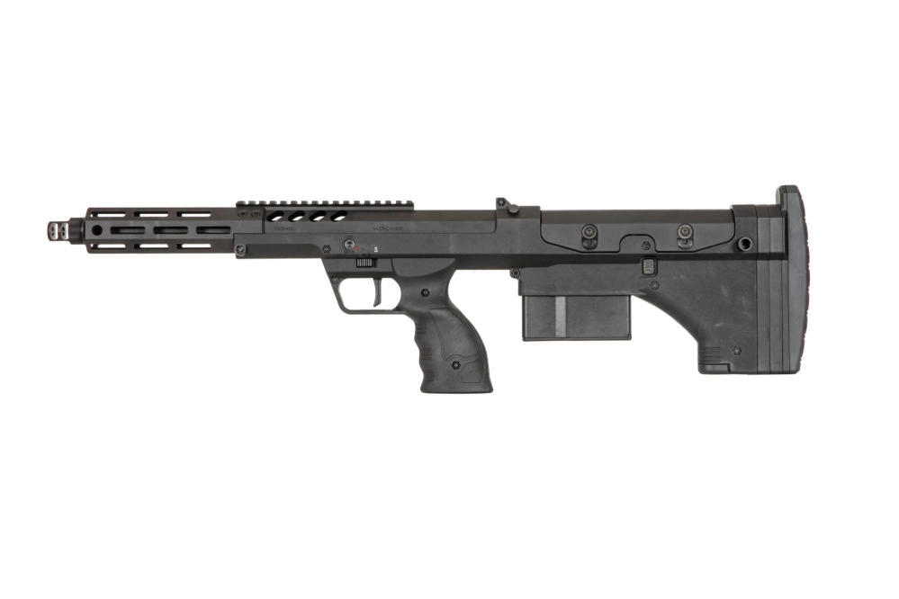 Replika odstřelovací pušky Desert Tech SRS-A2/M2 Covert 16" (pro praváky) - černá