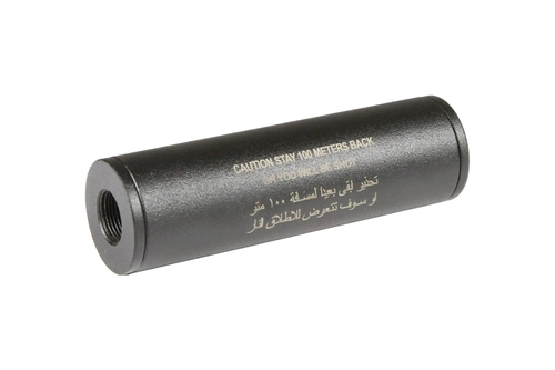Stay 100 meters back" Covert Tactical Standard 30x100mm silencer"