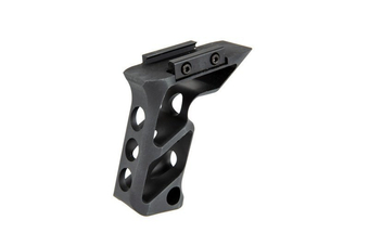 Aluminum CNC RIS Angled Forward Grip - Black