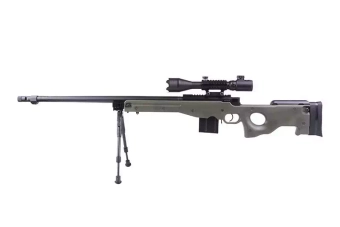 Réplique de fusil de précision 4402D (avec bipied et lunette) - Olive 
