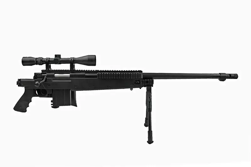 Fusil de airsoft rifle de francotirador MB4407D - con mira y bípode