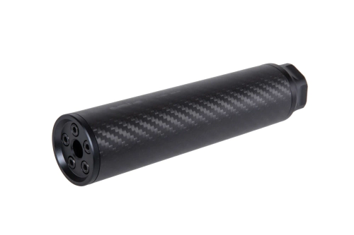 Karbonowy tłumik dźwięku Silverback Airsoft Medium 14mm CCW