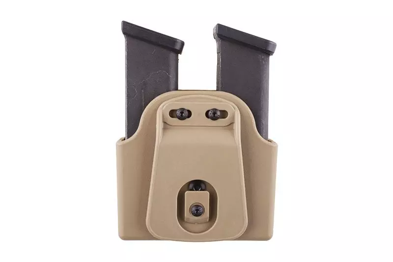Double Pouch for Pistol Magazines (Belt Mount) - Dark Earth