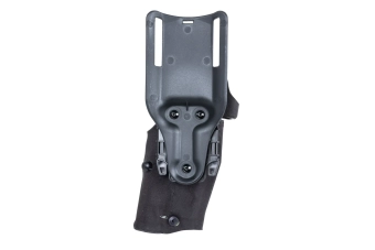 Wosport GB-87 holster met adapter en flipper (linkshandige versie) Zwart