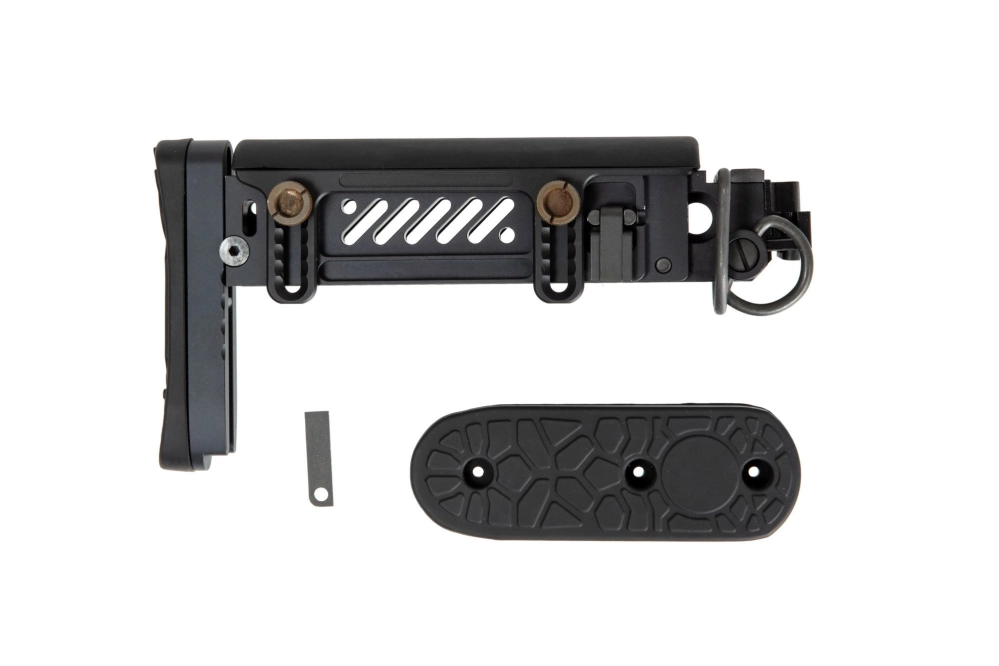 PT-1 Gen.2 pažba pro airsoftové zbraně typu AK (E&L) 5KU černá