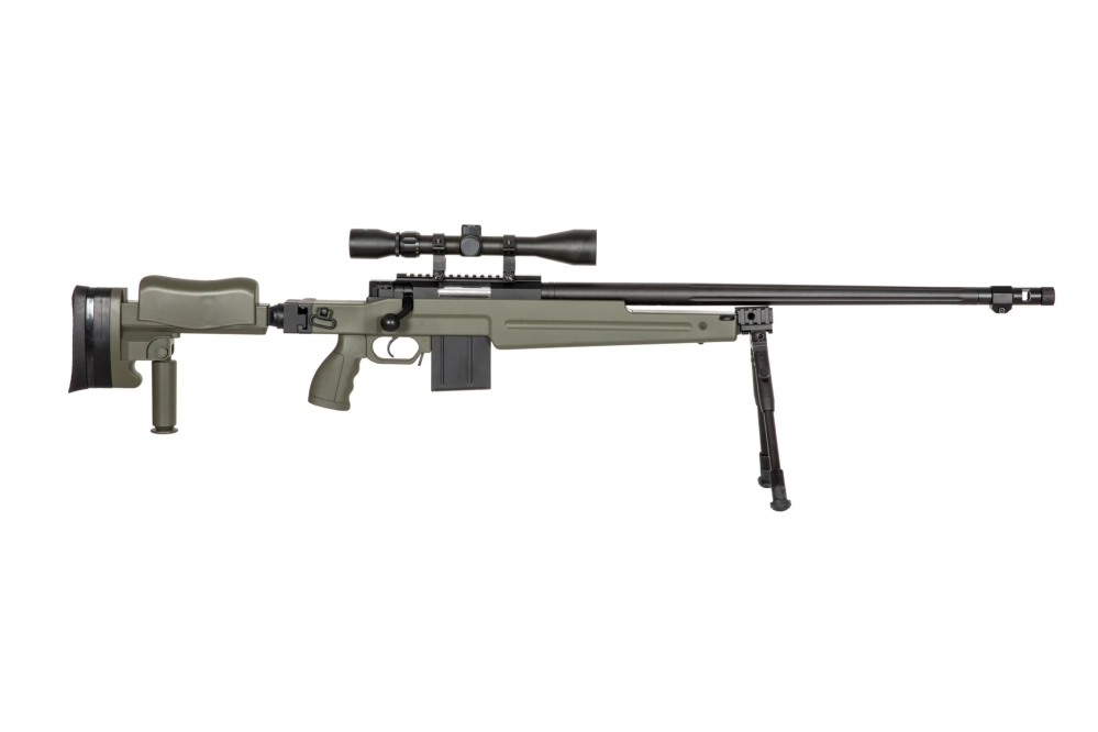 Fusil airsoft fusil de sniper MB4414D - vert olive