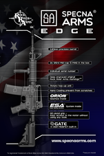 Replika pušky RRA SA-E01 EDGE™ - černá