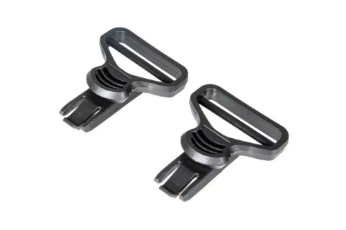 Clips pour lunettes de protection pour casque - noir