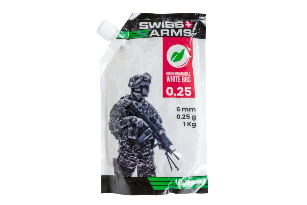 Swiss Arms BIO 0.25g billes 1 kg Blanc