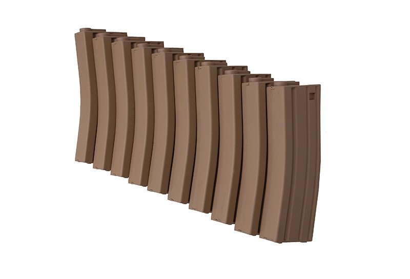 Chargeur real-cap (10 pièces) pour répliques type M4 / M16