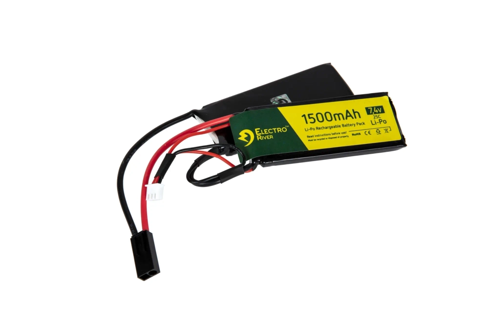 7,4V 1500mAh 20/40C LiPo batterij