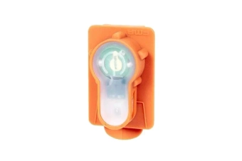 Marqueur électronique Lightbuck Card Button - orange (lumière verte)