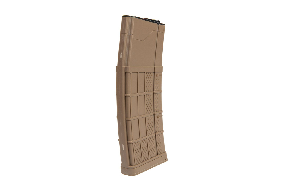 Long chargeur hi-cap 450 billes pour répliques M4/M16 - tan