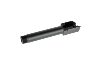 Canon externe 2 Voies Fixes" Non-Recoiling pour répliques Umarex Glock 19X - Noir "
