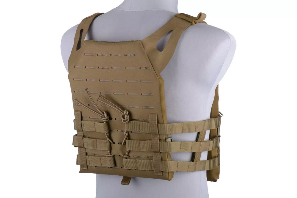 Jump Laser-Cut Tactical Vest - Tan