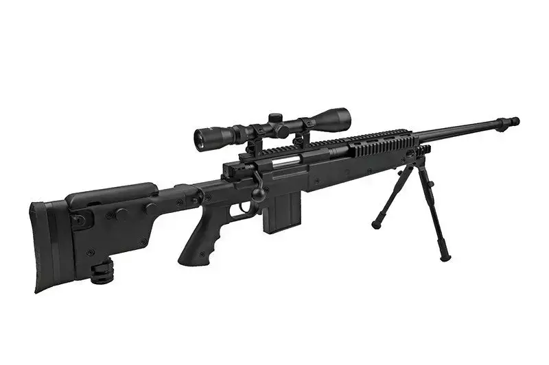 Airsoft pušky odstřelovací puška MB4407D - s dalekohledem a dvojnožkou