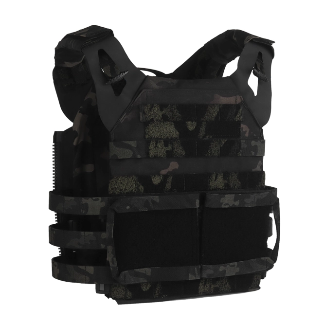 Chaleco Portaplacas Wosport VE-99 MC Negro