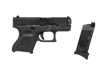 Replika zbraně 724B Full Auto (green gasovéová) - černá