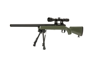 SW-10 Sniper Rifle Replica (with scope and bipod) - olive