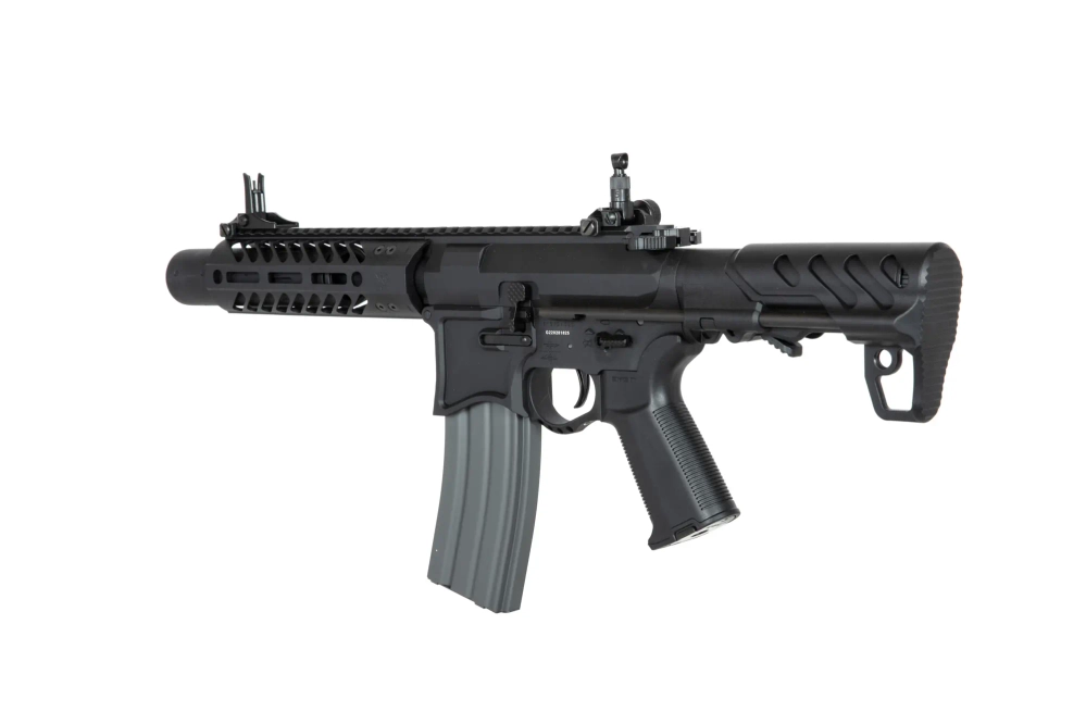 Seekins Precision 7" SBR8 karabijn replica met onderdrukker - Zwart