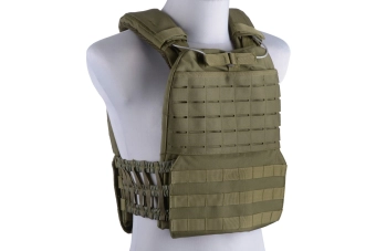 Taktická vesta typu plate carrier molle/laser-cut - olivová