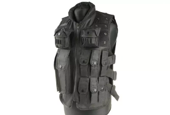 Kamizelka taktyczna Police - czarna