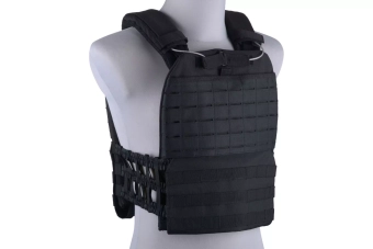 Gilet de type plate carrier molle/coupé au laser - noir