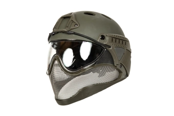 Casco Réplica Cara Completa Primero - Verde