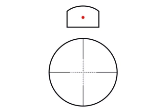 Lunette de visée Rhino 4x32 avec mini collimateur