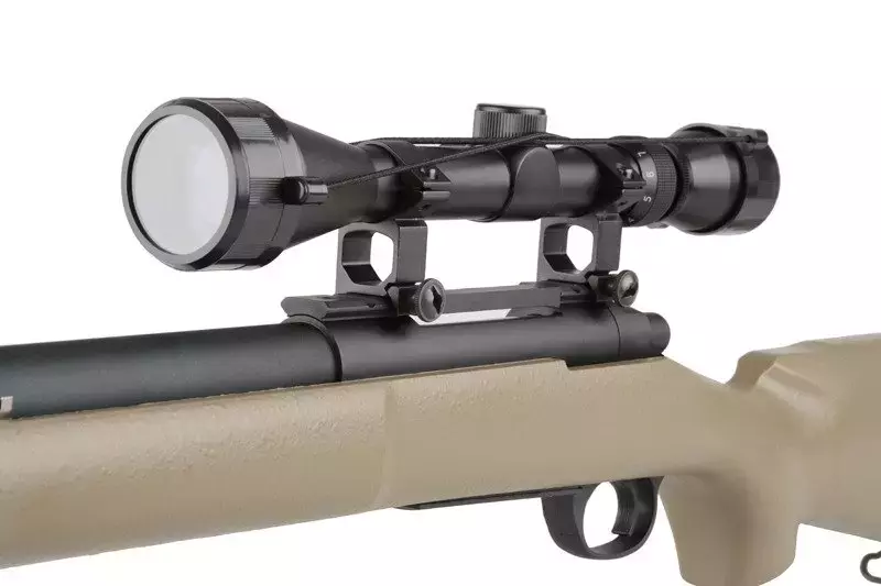 Réplique du fusil de précision SW-04J Army avec lunette et bipied (Upgraded) - tan 