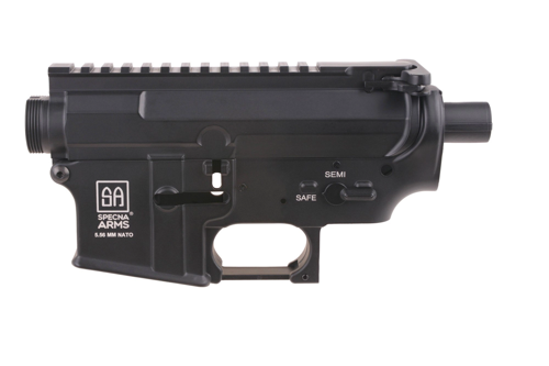 Cuerpo metálico (MP129B) para réplicas tipo M4 - Logo SA