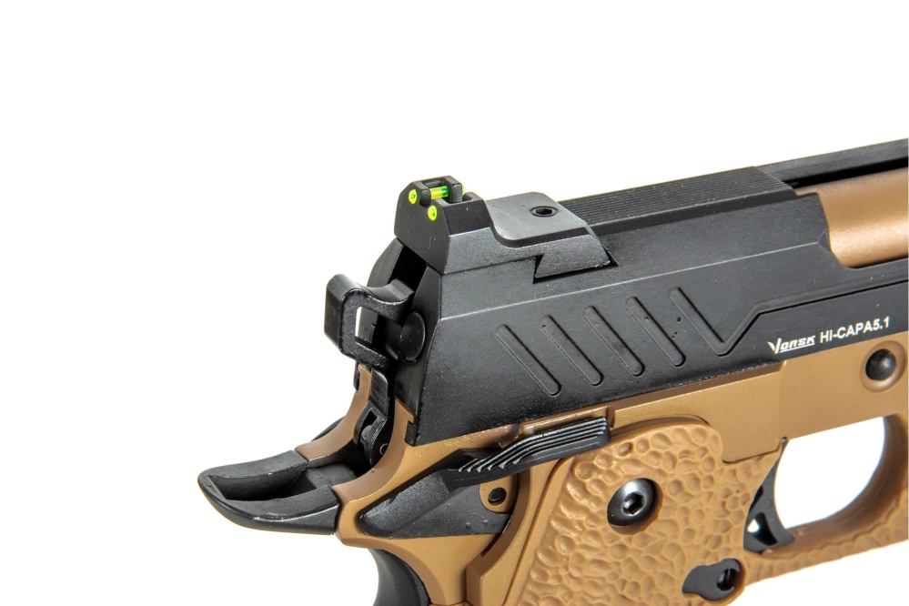 Airsoft pistole Vorsk hi-capa 5.1 - černá/hnědá