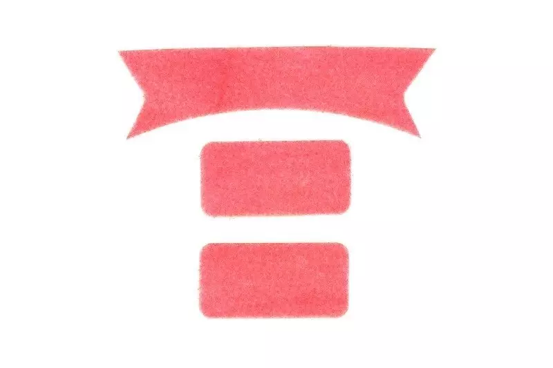 Hook and Loop Fastener Set for FMA Ballistic Helmets - Pink