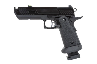 Pistola airsoft SRC Dark Viper DUAL POWER con cargador de gas red dotde Negro