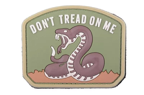 Nášivka 3D - Don't Tread On Me - coyote