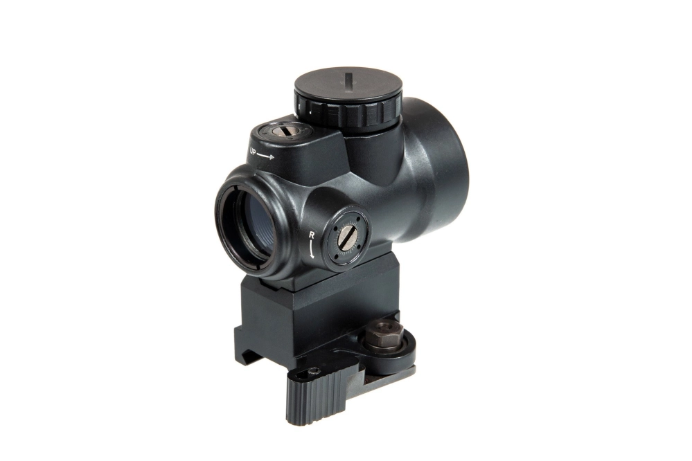 MRO Red Dot Sight Replica with riser + lower mount - black