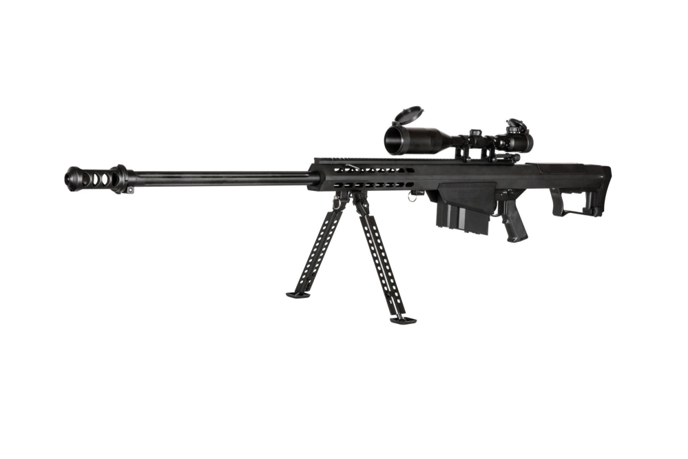 Fusil airsoft SW-024SA avec bipod et télescope - Noir